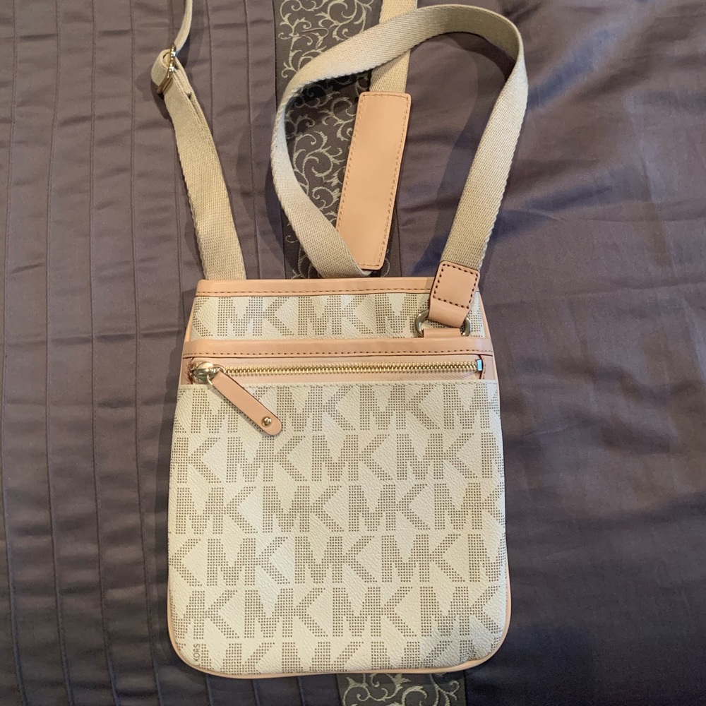 Monogrammed Michael Kors cross body bag
